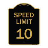 Speed Reduction Sign Speed Limit 10 Mph
