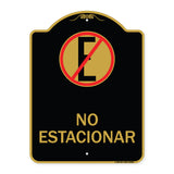 Spanish Parking Sign No Estacionar (No Parking) (With Graphic)