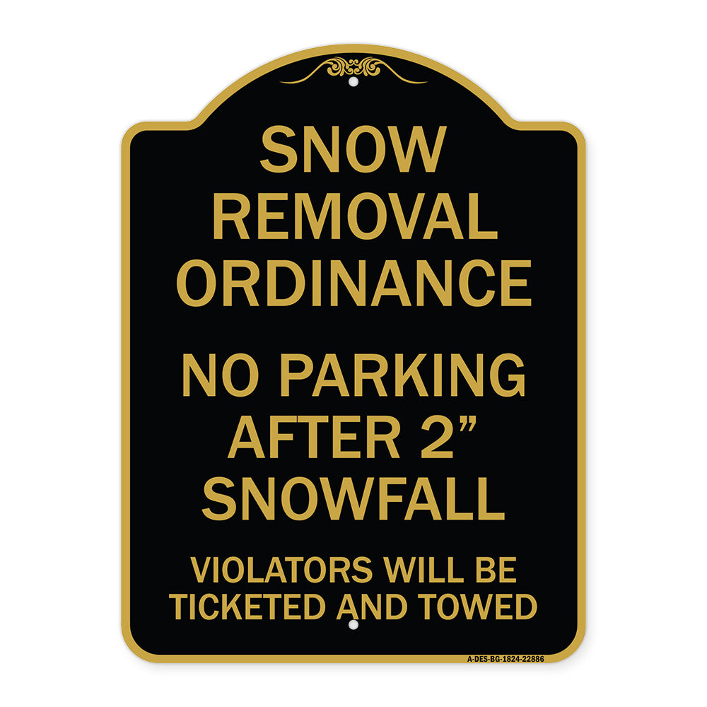 Snow Removal Ordinance - No Parking After 2 Snowfall