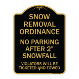 Snow Removal Ordinance - No Parking After 2 Snowfall