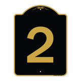 Sign with Number 2