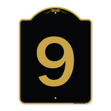 Sign with Number '9