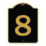 Sign with Number '8