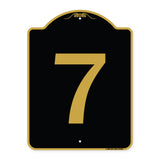 Sign with Number '7