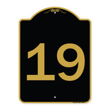 Sign with Number '19