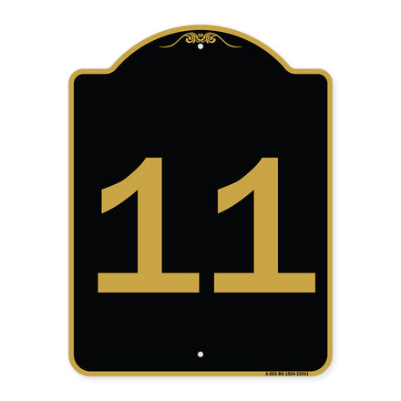 Sign with Number '11