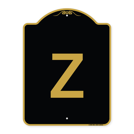 Sign with Letter Z