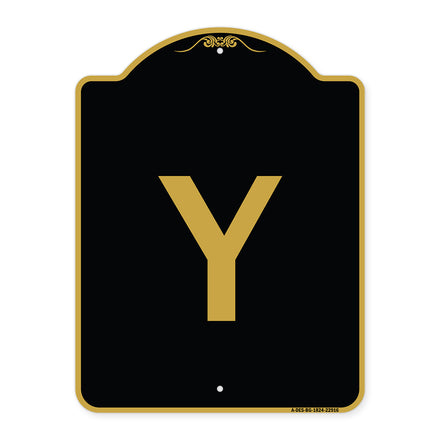 Sign with Letter Y