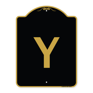 Sign with Letter Y