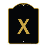 Sign with Letter X