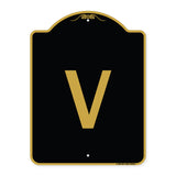 Sign with Letter V