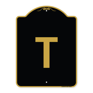 Sign with Letter T