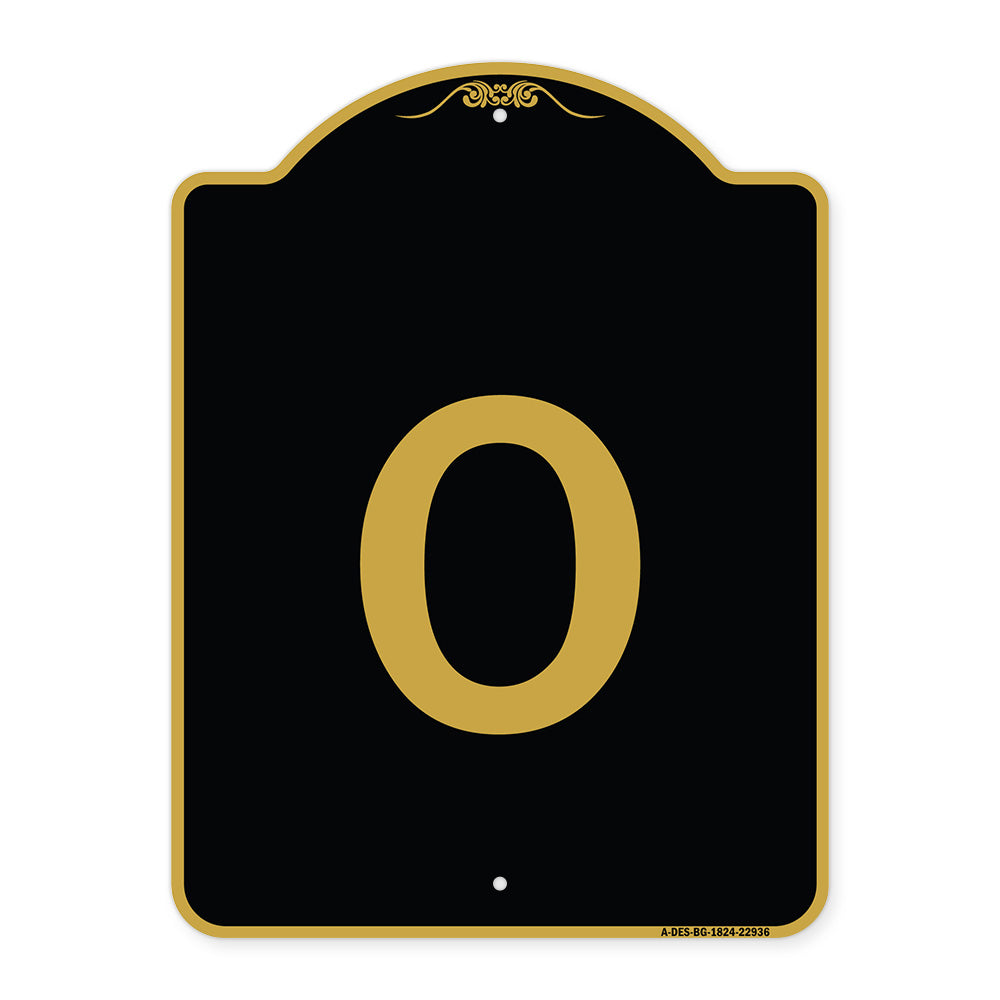 Sign with Letter O