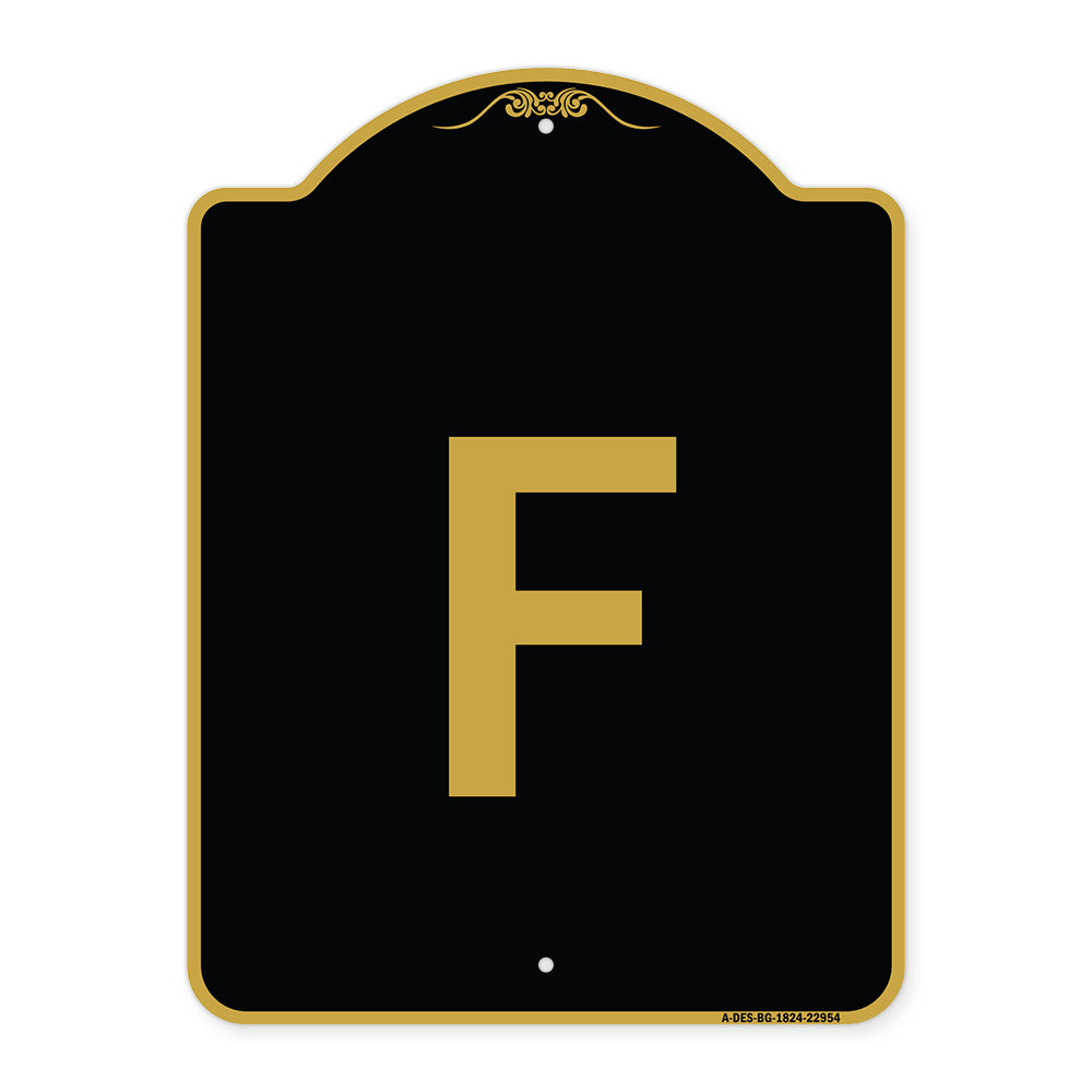 Sign with Letter F