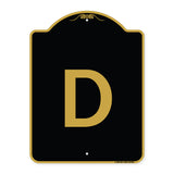 Sign with Letter D