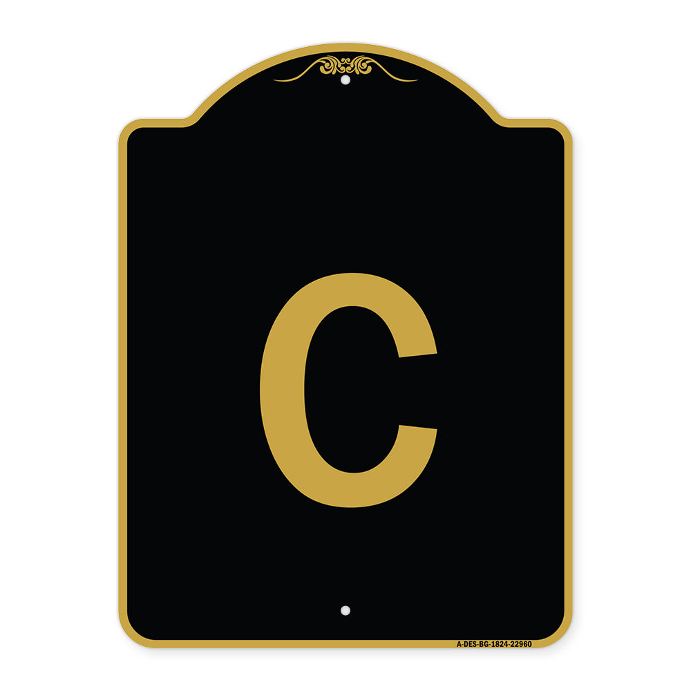 Sign with Letter C