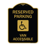 Reserved Parking Van Accessible with Symbol