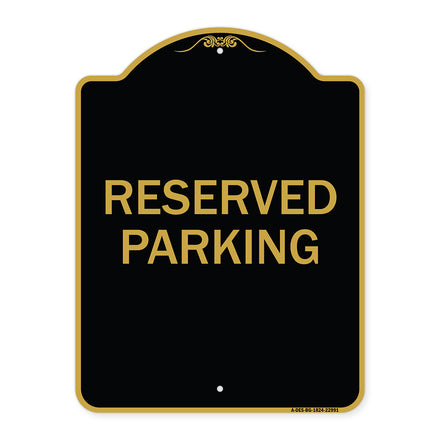 Reserved Parking Bright Yellow