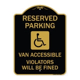 Reserved Parking Van Accessible Violators Will Be Fined (With Graphic)
