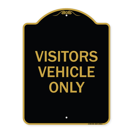 Reserved Parking Sign Visitor Vehicles Only