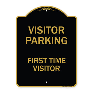 Reserved Parking Sign Visitor Parking First Time Visitor