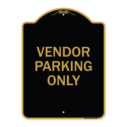 Reserved Parking Sign Vendor Parking Only