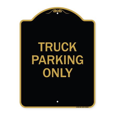 Reserved Parking Sign Truck Parking Only