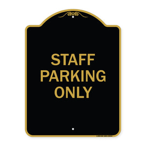 Reserved Parking Sign Staff Parking Only