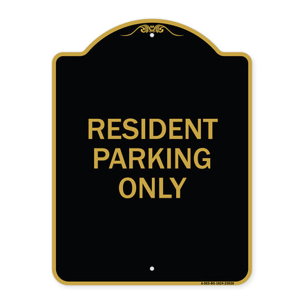 Reserved Parking Sign Resident Parking Only