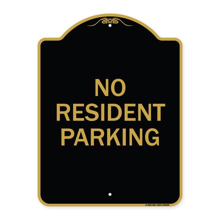 Reserved Parking Sign No Resident Parking