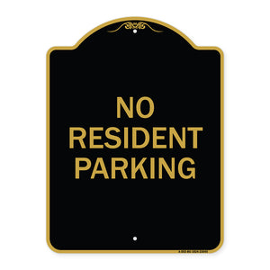 Reserved Parking Sign No Resident Parking