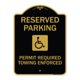 Reserved Parking Permit Required Towing Enforced (With Graphic)