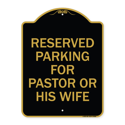 Reserved Parking for Pastor or His Wife