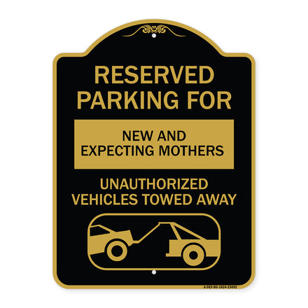 Reserved Parking for New and Expecting Mothers Unauthorized Vehicles Towed Away