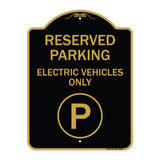 Reserved Parking - Electric Vehicles Only (With Parking Symbol)