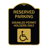 Reserved Parking - Disabled Permit Holders Only (With Updated Access Symbol)