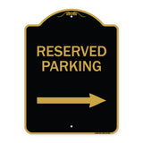 Reserved Parking (Right Arrow)