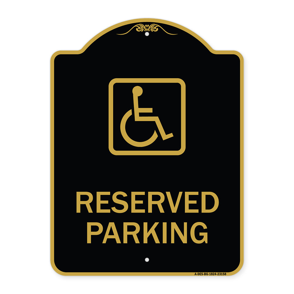 Reserved Parking (Handicapped Symbol) (Blue)