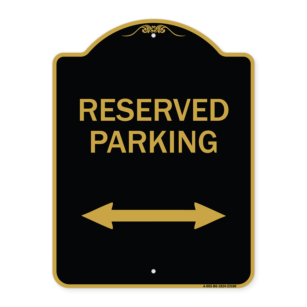 Reserved Parking (Arrow Pointing Left and Right)