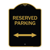Reserved Parking (Arrow Pointing Left and Right)