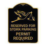 Reserved for Stork Parking Permit Required (With Graphic