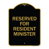 Reserved for Resident Minister