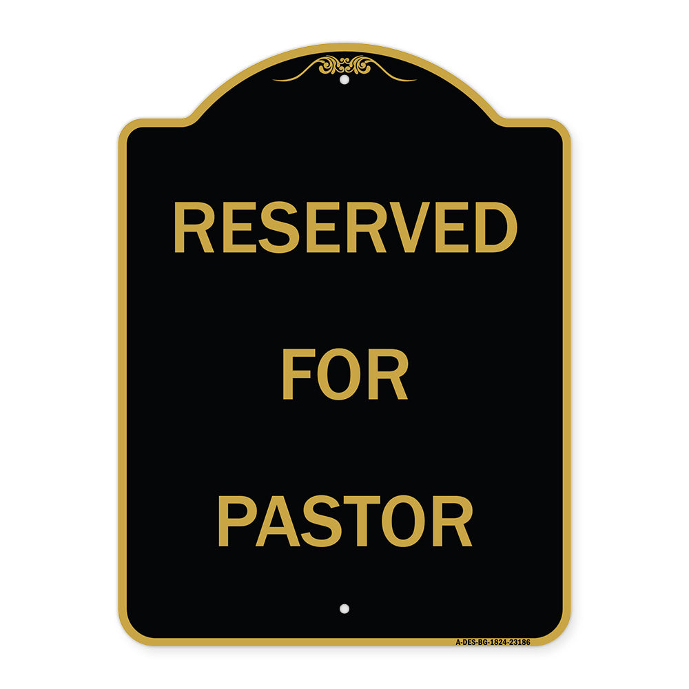 Reserved for Pastor