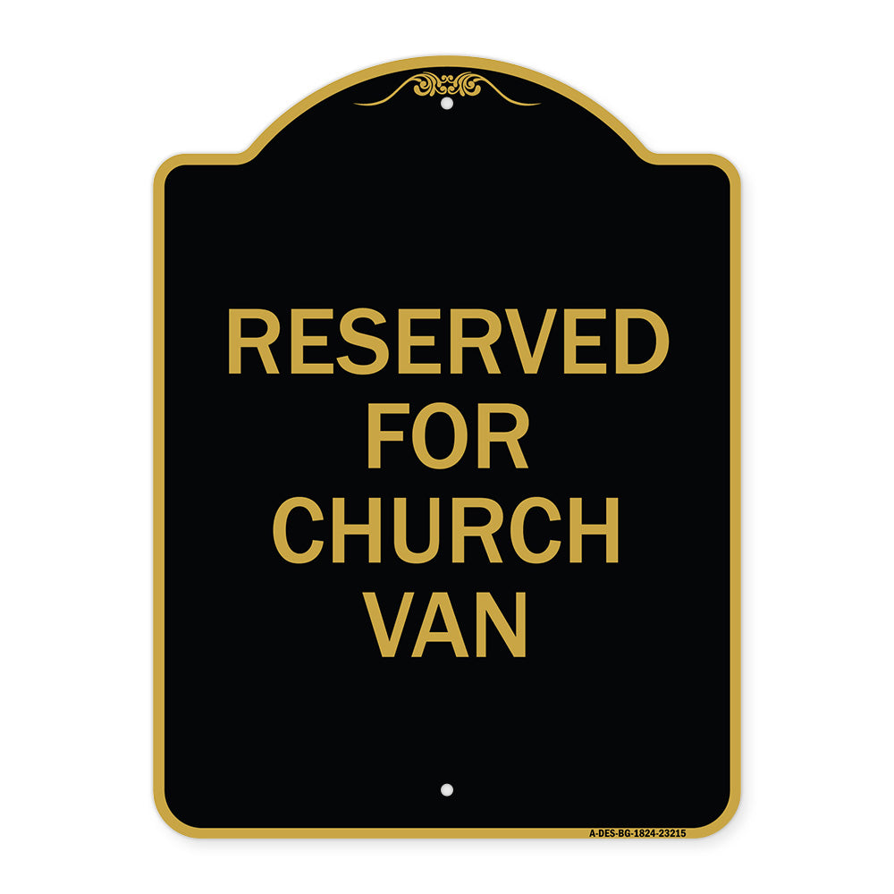 Reserved for Church Van