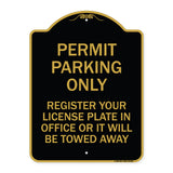 Register Your License Plate in Office or It Will Be Towed Away