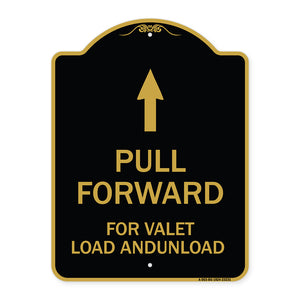 Pull Forward for Valet Load and Unload (With Up Arrow)