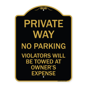 Private Way Violators Will Be Towed Away