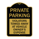 Private Parking Violators Towed Away at Vehicle Owner's Expense