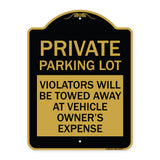 Private Parking Lot Violators Will Be Towed Away at Vehicle Owner's Expense