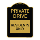 Private Drive Sign Private Drive - Residents Only